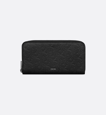 Dior Black Gravity Long Zipped Wallet