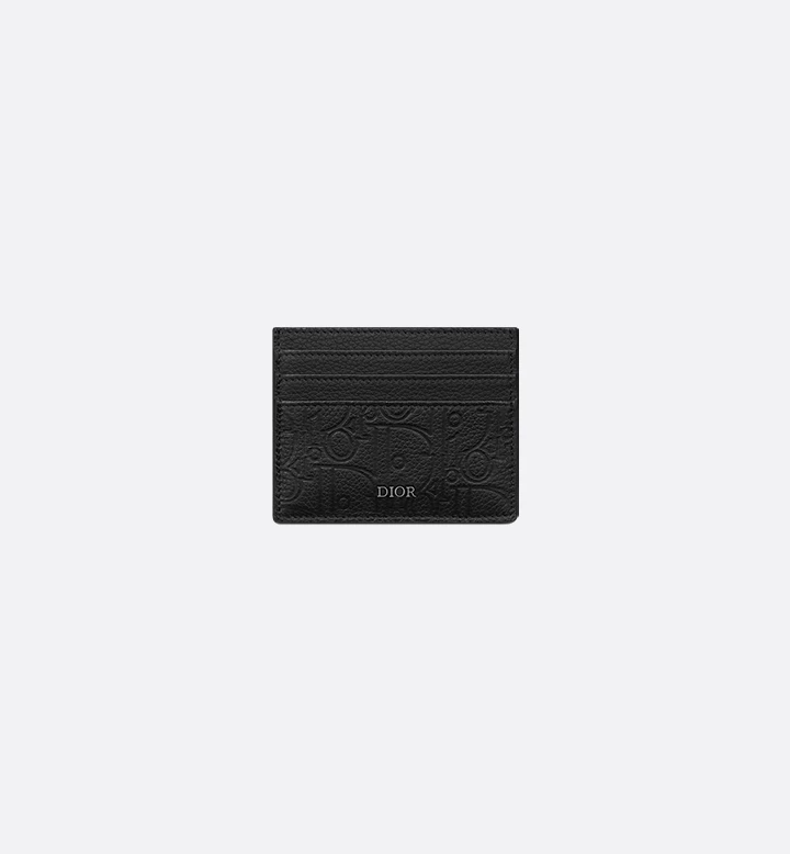Dior Card Holder Black Gravity