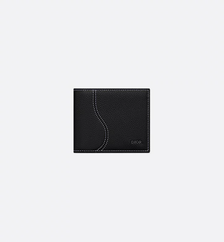 Dior Saddle Black Grained Calfskin Wallet