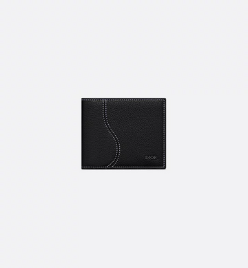 Dior Saddle Black Grained Calfskin Wallet