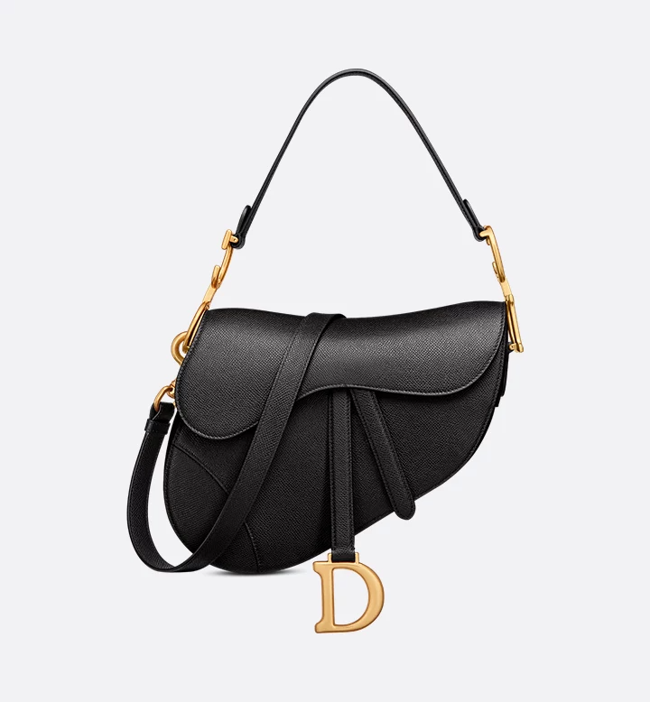 Dior Saddle Bag with Strap Black