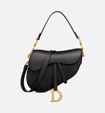 Dior Saddle Bag with Strap Black