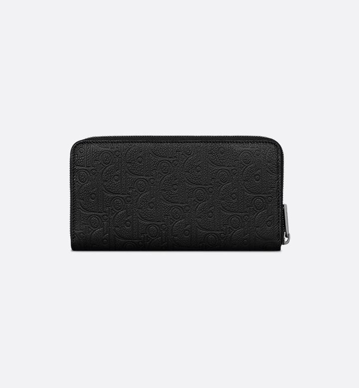 Dior Black Gravity Long Zipped Wallet