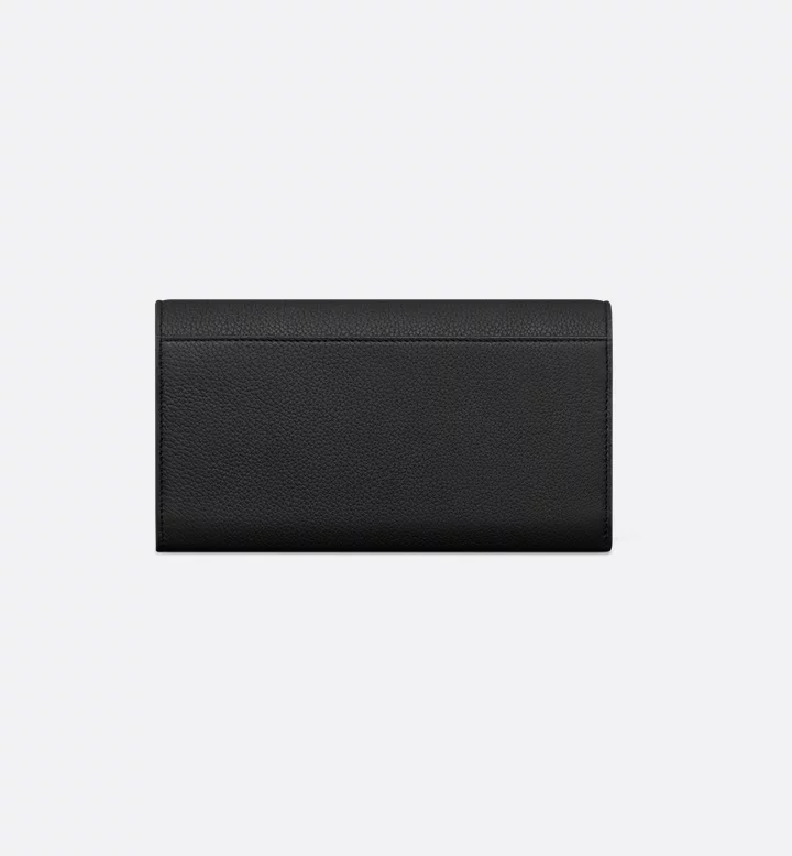 Dior Prive Long Flap Wallet Black