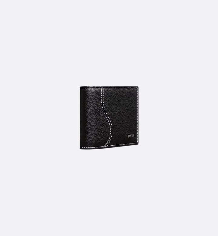 Dior Saddle Black Grained Calfskin Wallet