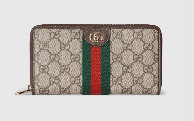 Gucci Ophidia Zip Around Wallet Women's