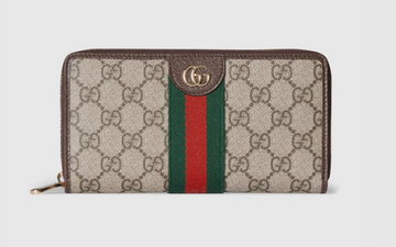 Gucci Ophidia Zip Around Wallet Women's