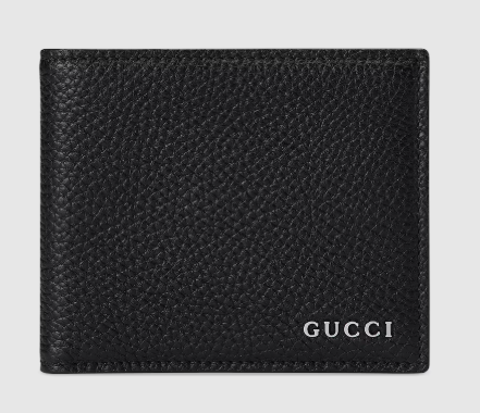 Gucci Bi-fold Wallet with Logo Black
