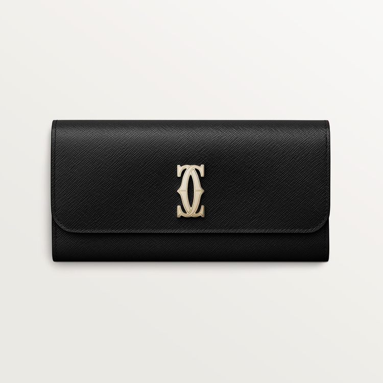Cartier International Wallet with Flap Black