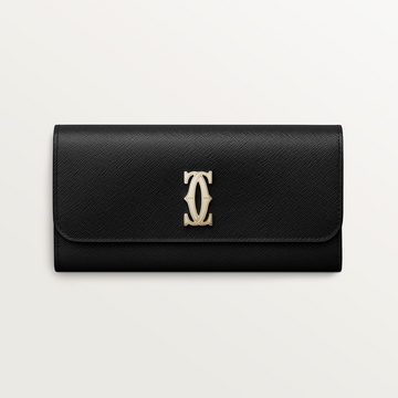 Cartier International Wallet with Flap Black