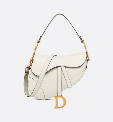 Dior Saddle Bag with Strap Latte
