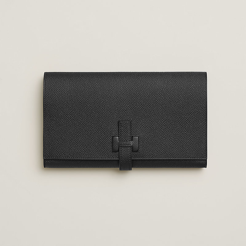 Hermes New H Passant Toutenmain Wallet Noir