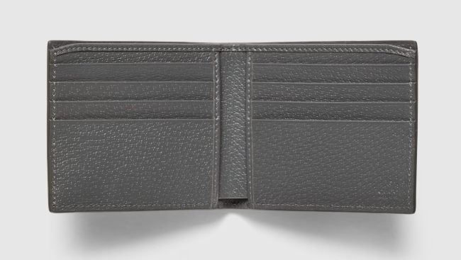 Gucci Grey Interior GG Bi-fold Wallet