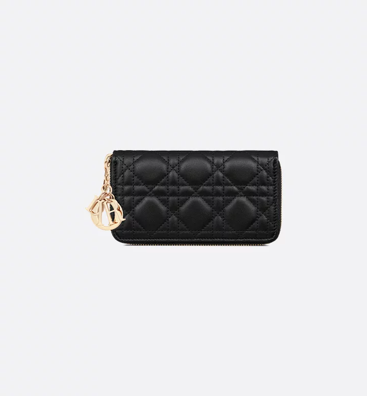 Dior Medium Lady Dior Zipped Wallet