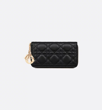 Dior Medium Lady Dior Zipped Wallet