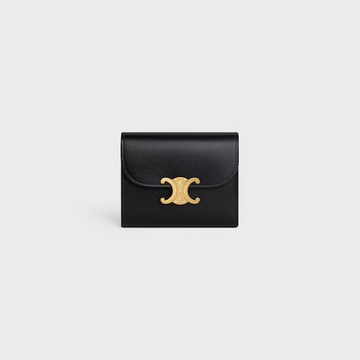 Celine Small Flap Wallet Triomphe Black